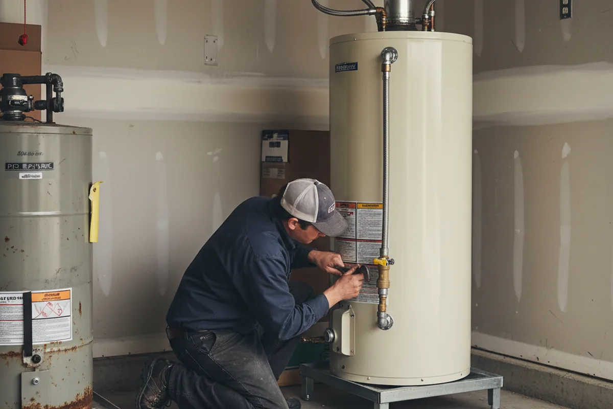 Water heater and shutoff valve replacement in Orwigsburg